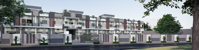 3D elevation design of a residential building by Sthapatya Designs